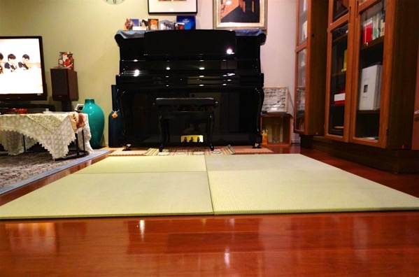 熊本産イ草使用の置き畳を横から見た写真