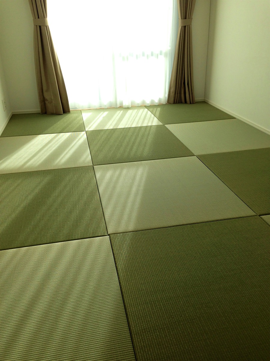 熊本産イ草の畳を敷いた部屋DIY