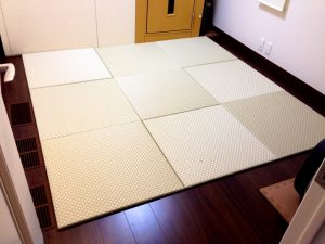 市松リーフグリーンの畳　9枚　お客様事例　静岡県