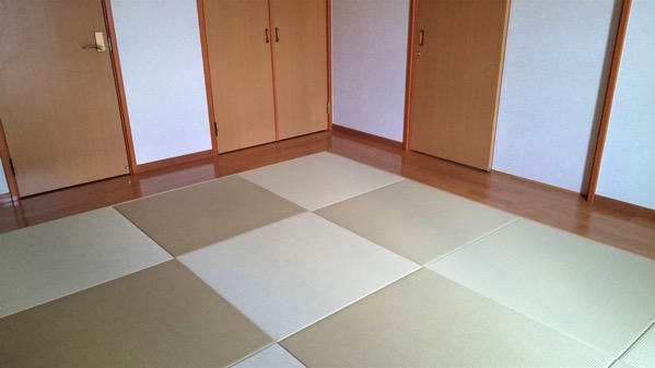 清流　若草色　琉球畳で製作した部屋