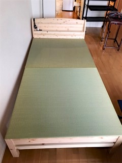 熊本産イ草の畳を敷いたベッド
