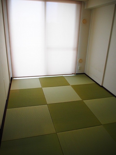 市松模様が美しい琉球畳