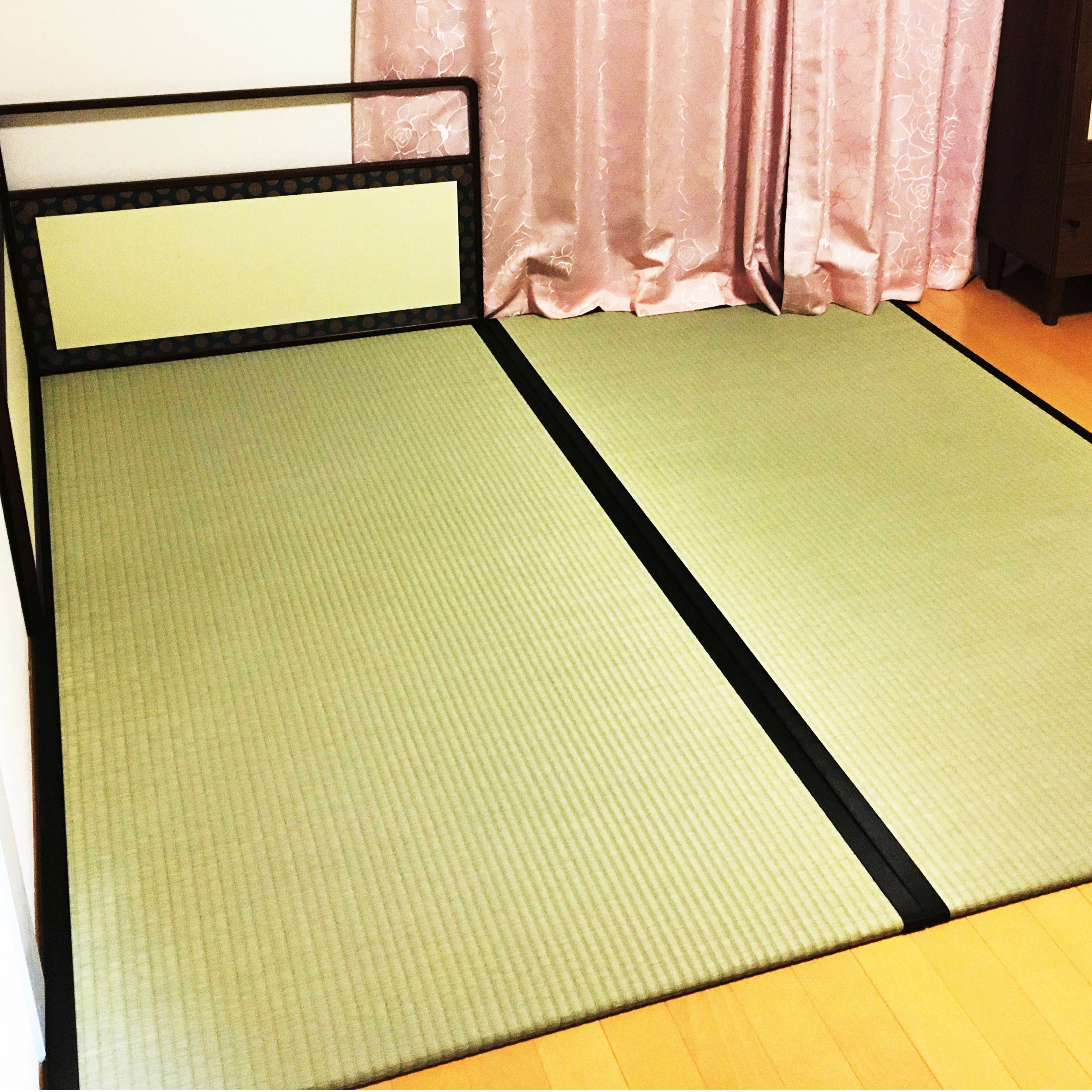 高麗縁茶の湯たたみで茶道.jpg