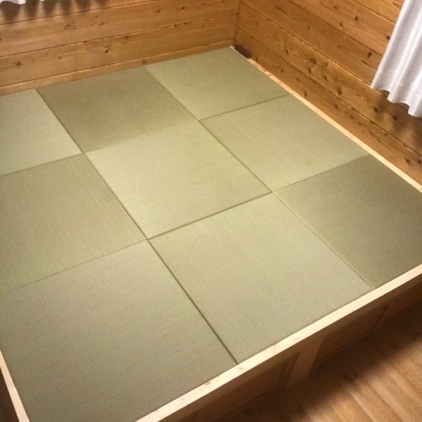 小上がりをdiyしたら 琉球畳で思った通りの仕上がりに