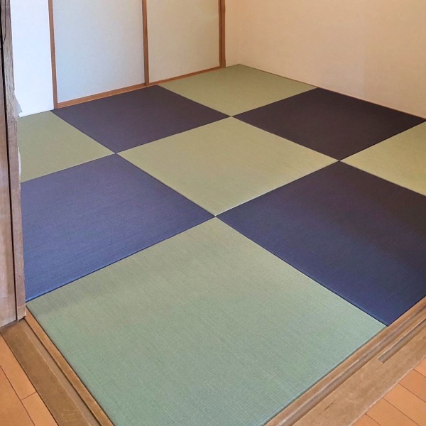 ツートンカラーの琉球畳