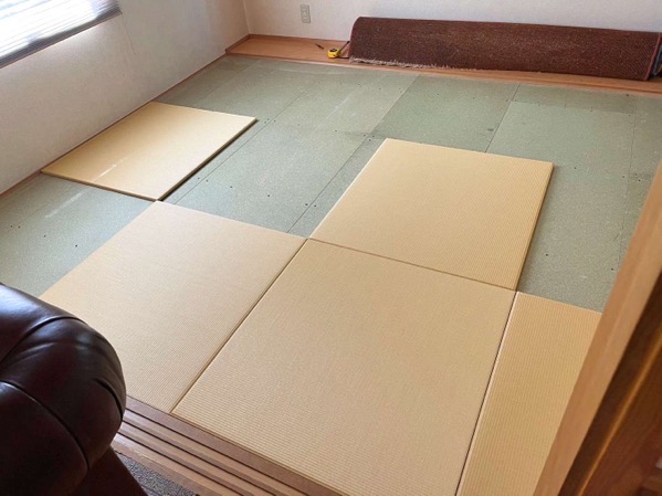 和室に琉球畳を敷くステップ１